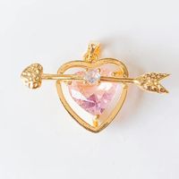 1 Piece Sweet Heart Shape Crown Flower Copper Plating Inlay Jewelry Accessories sku image 24