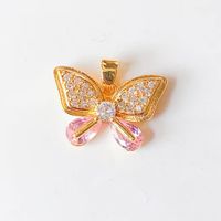 1 Piece Sweet Heart Shape Crown Flower Copper Plating Inlay Jewelry Accessories sku image 23