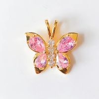 1 Piece Sweet Heart Shape Crown Flower Copper Plating Inlay Jewelry Accessories sku image 21