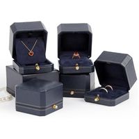Fashion Solid Color Pu Leather Jewelry Boxes sku image 8