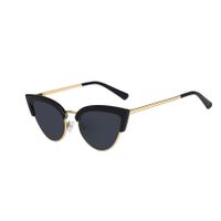Retro Streetwear Solid Color Pc UV400 Cat Eye Half Frame Women's Sunglasses sku image 1