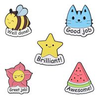 Cartoon Style Cute Sweet Star Bee Watermelon Alloy Plating Unisex Brooches main image 6