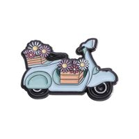 Cartoon Style Cute Car Bicycle Flower Alloy Plating Unisex Brooches sku image 3