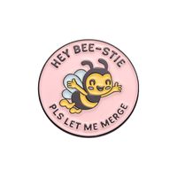 Cartoon-Stil Süß Tier Affe Biene Legierung Überzug Unisex Broschen sku image 5