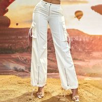 Women's Holiday Daily Simple Style Solid Color Full Length Casual Pants Cargo Pants main image 1