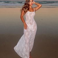 Women's Strap Dress Streetwear Strap Sleeveless Solid Color Maxi Long Dress Daily Party Bar main image 2