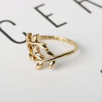 Wholesale Jewelry Simple Style Commute Leaves Alloy Rings main image 1