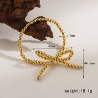 Copper 18K Gold Plated Simple Style Classic Style Beaded Patchwork Plating Round Bracelets main image 4