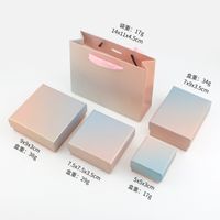 Fashion Gradient Color Paper Valentine'S Day Jewelry Boxes sku image 6