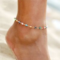 Anklet Jewelry Creative Simple  Seven Color Water Drop Devil's Eye Anklet  Wholesale Nihaojewelry main image 1