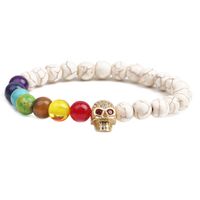 Alloy Fashion Skeleton Skull Bracelet  (volcanic Stone) Nhyl0365-volcanic-stone main image 6