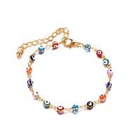 Anklet Jewelry Creative Simple  Seven Color Water Drop Devil's Eye Anklet  Wholesale Nihaojewelry main image 6