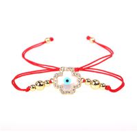 Hot Sale Red Rope Bracelet Fatima Woven Bracelet Cross Border Jewelry Devil Eye Bracelet Wholesale sku image 1
