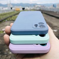 Simple Style Solid Color Silica Gel   Phone Cases main image 1