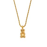 Fashion Geometric Stainless Steel Plating Zircon Gold Plated Necklace main image 2