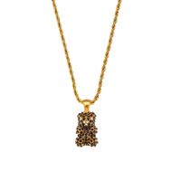 Fashion Geometric Stainless Steel Plating Zircon Gold Plated Necklace sku image 2