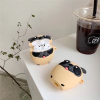 Cartoon Stereo Adorable Dog Big Brother Dog  Airpods1/2 Bluetooth Wireless Headset Protective Cover Drop-resistant Applicable main image 1