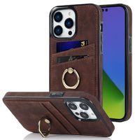 Simple Style Solid Color Pu Leather    Phone Cases main image 1
