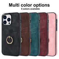 Simple Style Solid Color Pu Leather    Phone Cases main image 6