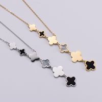 304 Stainless Steel 18K Gold Plated Fashion Plating Floral Artificial Rhinestones main image 4