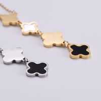 304 Stainless Steel 18K Gold Plated Fashion Plating Floral Artificial Rhinestones main image 5