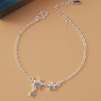 Simple Style Star Dolphin Heart Shape Brass Beaded Silver Plated Bracelets 1 Piece main image 5