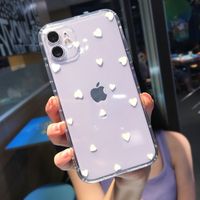 Simple Style Heart Shape Transparent Rubber   Phone Cases main image 6