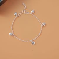 Simple Style Star Dolphin Heart Shape Brass Beaded Silver Plated Bracelets 1 Piece sku image 18