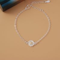 Simple Style Star Dolphin Heart Shape Brass Beaded Silver Plated Bracelets 1 Piece sku image 20