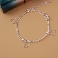 Simple Style Star Dolphin Heart Shape Brass Beaded Silver Plated Bracelets 1 Piece sku image 24