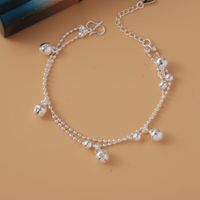 Simple Style Star Dolphin Heart Shape Brass Beaded Silver Plated Bracelets 1 Piece sku image 25