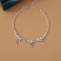 Simple Style Star Dolphin Heart Shape Brass Beaded Silver Plated Bracelets 1 Piece sku image 26