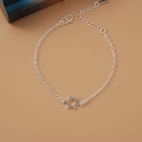 Simple Style Star Dolphin Heart Shape Brass Beaded Silver Plated Bracelets 1 Piece sku image 27