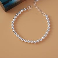 Simple Style Star Dolphin Heart Shape Brass Beaded Silver Plated Bracelets 1 Piece sku image 30