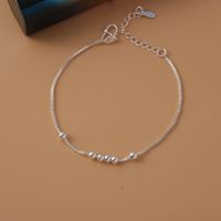 Simple Style Star Dolphin Heart Shape Brass Beaded Silver Plated Bracelets 1 Piece sku image 45