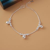 Simple Style Star Dolphin Heart Shape Brass Beaded Silver Plated Bracelets 1 Piece sku image 48