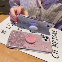 Flash Glitter Epoxy Bracket 12 13 Pro Max Phone Case Female main image 1