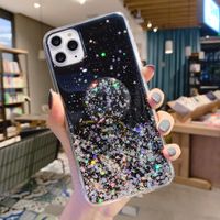 Flash Glitter Epoxy Bracket 12 13 Pro Max Phone Case Female sku image 1