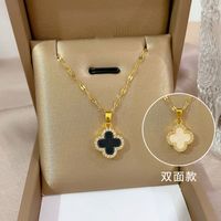 Simple Style Bear Heart Shape Crown Titanium Steel Copper Inlay Rhinestones Pendant Necklace sku image 76