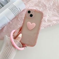 Preppy Style Novelty Fashion Heart Shape Tpu   Phone Cases main image 3