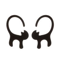 1 Pair Cute Cat Stainless Steel Plating Ear Studs sku image 21