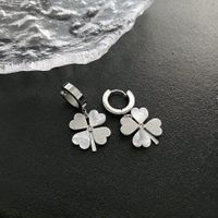 1 Piece Ins Style Four Leaf Clover Titanium Steel Plating Necklace sku image 2