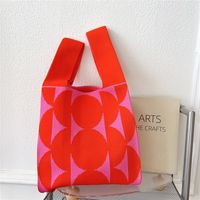 Women's Fashion Houndstooth Polyester Shopping Bags sku image 7