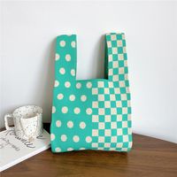 Women's Fashion Houndstooth Polyester Shopping Bags sku image 20