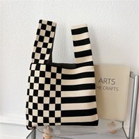 Women's Fashion Houndstooth Polyester Shopping Bags sku image 21