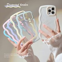 Simple Style Waves Transparent Tpu   Phone Cases main image 1