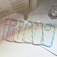 Simple Style Waves Transparent Tpu   Phone Cases main image 3