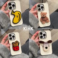 Simple Style Bear French Fries Banana Silica Gel   Phone Cases main image 1