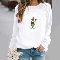 Women's Hoodie Long Sleeve Hoodies & Sweatshirts Printing Fashion Christmas Hat Letter main image 3