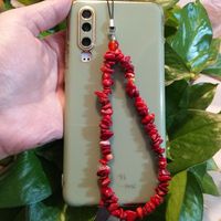 Casual Solid Color Coral Stoving Varnish Mobile Phone Chain main image 4